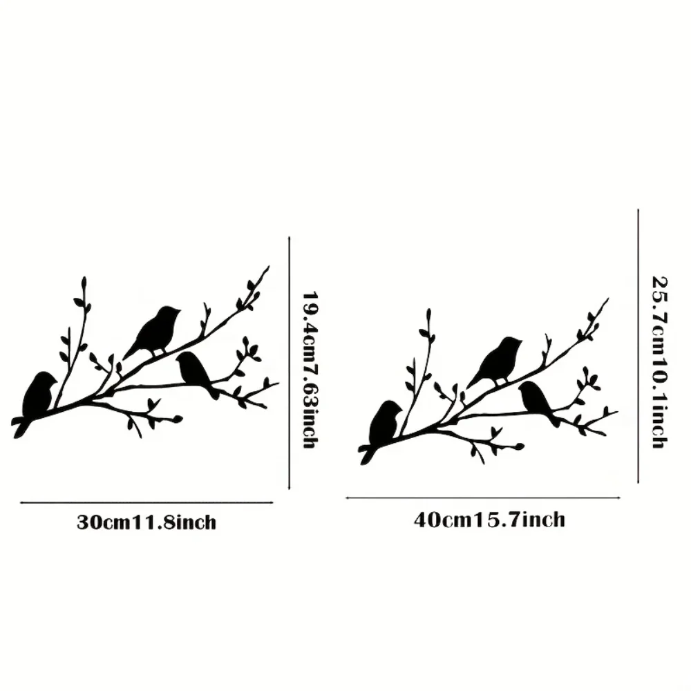 Bird On A Branch Metal Wall Ar - Interior Design Modern avaliação e preço
