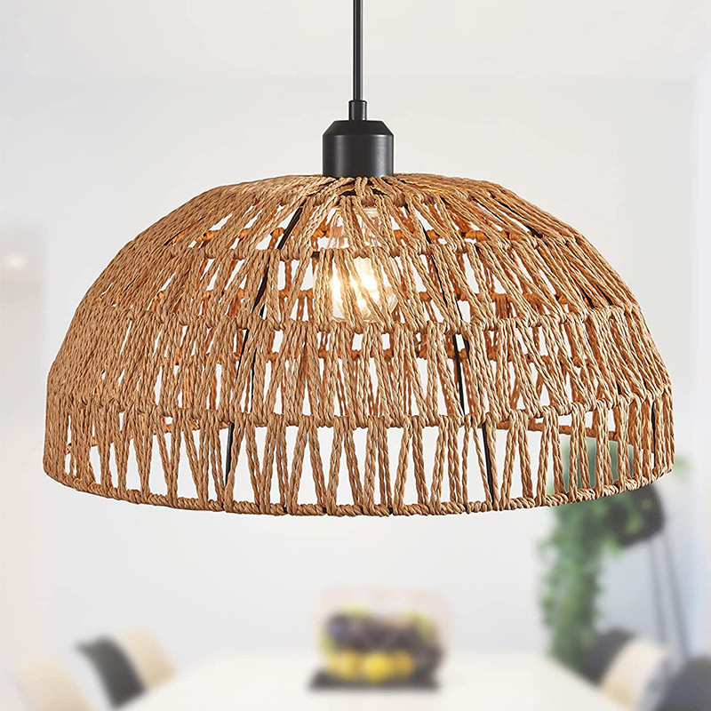Newest Japanese-style hemp rop - Wicker Pendant Shade avaliação e preço