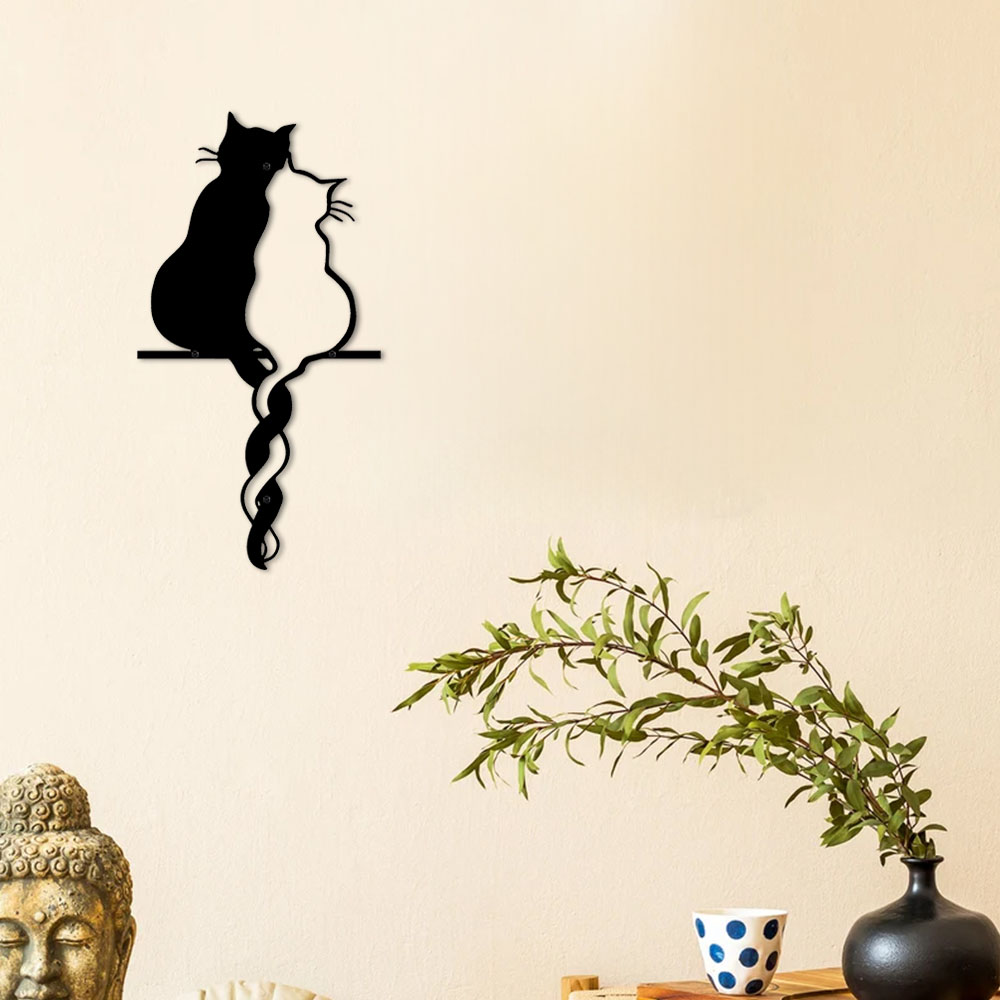 Metal Lovers Cat Wall Art Hang - Interior Design Modern avaliação e preço