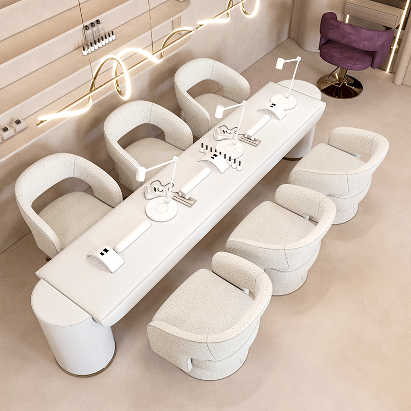 Modern Luxury Modern Beige Nai - Interior Design Nail Salon avaliação e preço