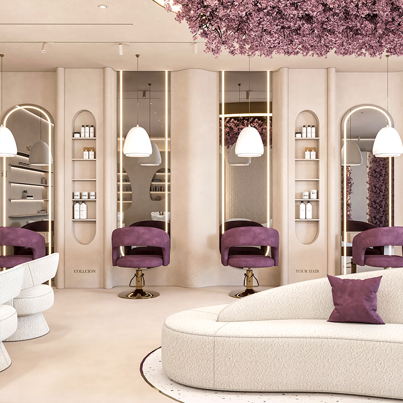 Modern Luxury Modern Beige Nai - Interior Design Nail Salon avaliação e preço