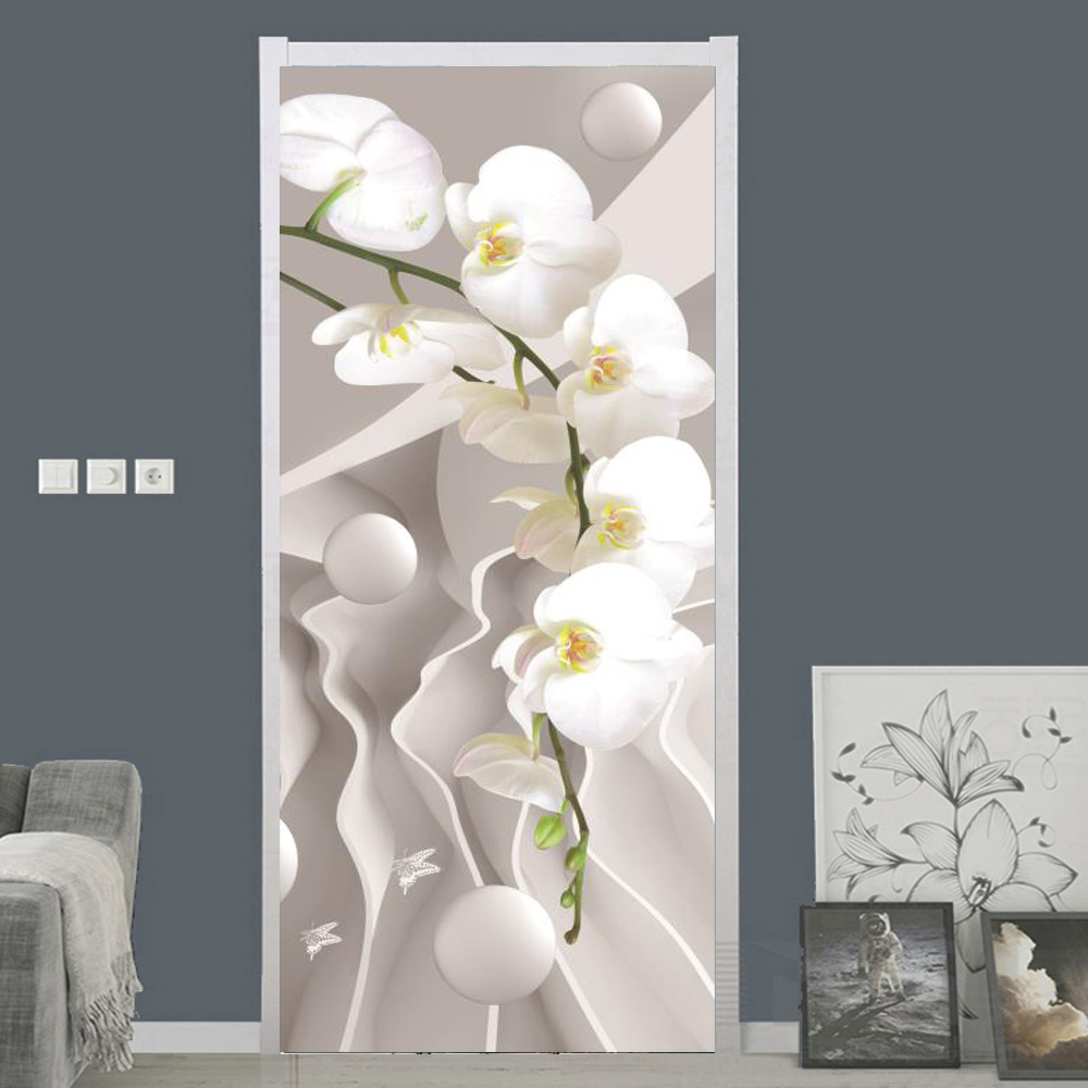 White Rose Flower Wallpaper Fo - Interior Design Home avaliação e preço
