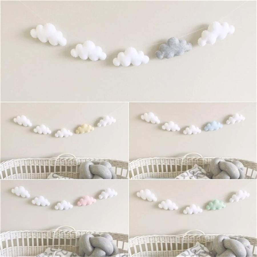 Nordic Felt Cloud Garlands Str - Interior Design Modern avaliação e preço